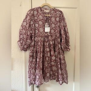 NWT Daughters of India Kyra Mini Dress Musk size L